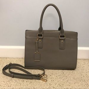 Vegan Leather Grey Purse